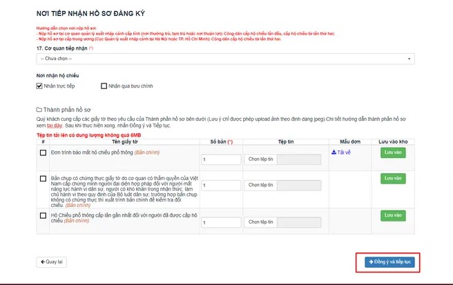 cách đăng ký làm hộ chiếu online 
